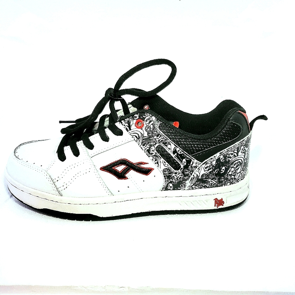 🖤EUC- Like NEW! Super Cool Red,Blk,WHT Tennis Shoes Size 8 by Air Speed🖤